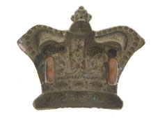 Helmet badge, Bombay Rifle Volunteer Corps, 1877-1907.