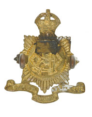 Collar badge, Oudh and Rohilkhand Railway Volunteer Rifles, 1917-1926