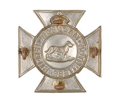 Helmet badge, Malabar Volunteer Rifles, 1901-1917