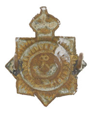 Collar badge, Madras and Southern Mahratta Railway Rifles, 1910-1922