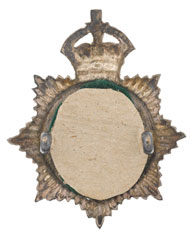 Cap badge, Madras and Southern Mahratta Railway Rifles, 1910-1922