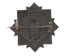 Pugri badge, officer, Rangoon Volunteer Rifles, 1877-1937