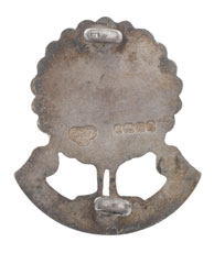 Collar badge, Burma Rifles, 1922-1942