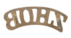 Shoulder title, Zhob Militia, 1889