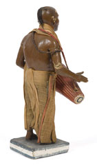 'Tom Tom Wallah, Street Musician', terracotta figurine, India, 1880 (c)