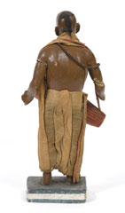 'Tom Tom Wallah, Street Musician', terracotta figurine, India, 1880 (c)