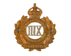 Officer's cap badge, 13th Hussars, 1910 (c)