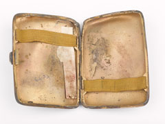 Cigarette case belonging to Lieutenant-Colonel Arthur Bent, 1914 (c)