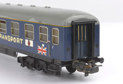 Model railway first class carriage, British Military Train, Berlin, 1983