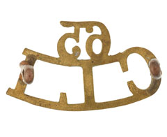 Shoulder title, 65th Carnatic Light Infantry, 1903-1904