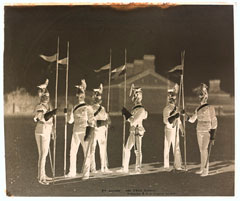 Guard, 9th Queen's Royal Lancers, Aldershot, glass negative, 1895 (c)