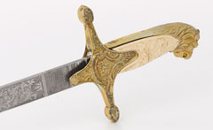 Mameluke-hilted presentation sword, 1857