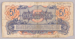 British Armed Forces currency vouchers for 3d and 5/ -, 1948 (c)
