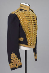 Short frogged jacket, levée dress, Captain Hedley Murray Calvert, Royal Gloucestershire Hussars, 1909 (c)