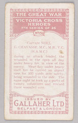 'Capt. N.G. Chavasse, V.C.', cigarette card, 1916