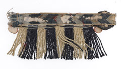 Lace and fringe sample, drummer, 25th (King's Own Borderers) Regiment of Foot, sealed pattern 1860