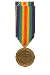 Allied Victory Medal, Lieutenant Arthur O'Brien Ffrench Blake, 10th Battalion (Yeomanry) The Buffs (East Kent Regiment)