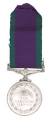 General Service Medal (1962-2007) Ribbon - British Army Militaria, Not-Issued