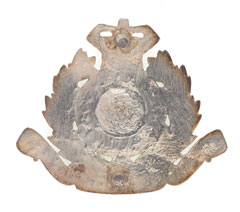 Pouch badge, 1st Sikh Infantry, Punjab Frontier Force, pre-1901