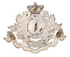 Pouch badge, 4th Regiment of Sikh Infantry Punjab Frontier Force, 1897-1901
