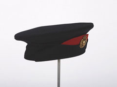 Brodrick cap, other ranks, T Jones, Portsmouth Division, Royal Marine Light Infantry, 1904 (c)