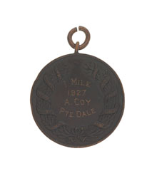 Running medal, Private L E Dale, 1st Battalion, The Buffs (Royal East Kent Regiment), 1927