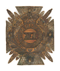 Shoulder belt plate, 9th Regiment of Bombay Infantry, 1885-1901