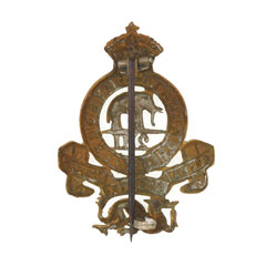 Pugri badge, 2nd Madras Infantry, 1885-1903