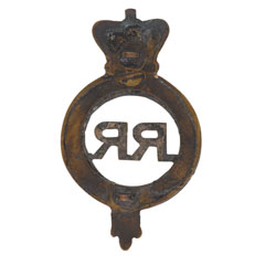 Helmet badge, 4th Regiment (1st Battalion Rifle Corps) Bombay Infantry, 1889-1901