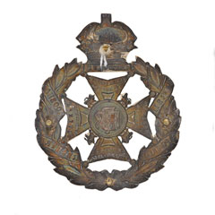 Pouch belt plate, 4th Regiment of Bombay Native Infantry or Rifle Corps, 1885-1903