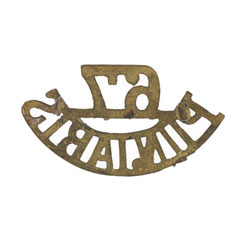 Shoulder title, 67th Punjabis, 1903-1922