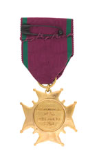 Breast badge, Grand Order of the Amaranth, Maj Arthur Laurance Rook, Royal Horse Guards, 1956 (c)