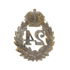 Pouch badge, 24th (Baluchistan) Regiment of Bombay Infantry, pre-1901