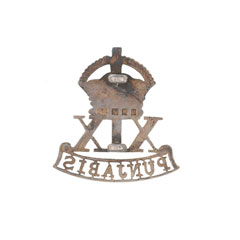 Cap badge, officer, 19th Punjabis, 1903-1922