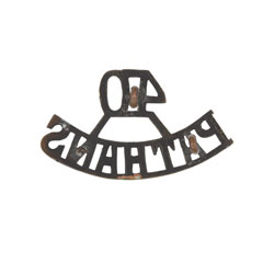 Shoulder title, 40th Pathans, 1903-1922