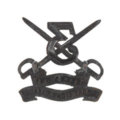 Cap badge, 3rd (The Queen's Own) Regiment of Bombay Light Cavalry, 1876-1903