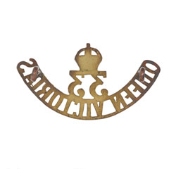 Shoulder title, 33rd Queen's Own Light Cavalry, 1903-1921