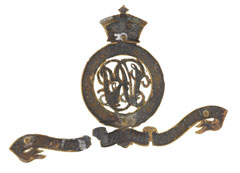 Pouch badge, 3rd (The Queen's Own) Regiment of Bombay Light Cavalry, 1876-1903