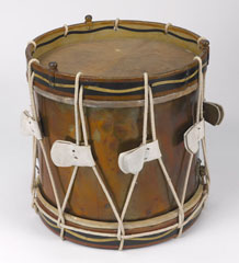 Side drum, used by the 1st Battalion Royal Dublin Fusiliers, 1906, repainted 1911 (c)