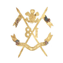 Pouch badge, 18th Prince of Wales's Own Tiwana Lancers, 1906-1910