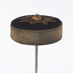 Forage cap, pillbox, undress, officer, worn by the 3rd (Prince of Wales's) Dragoon Guards or 5th (Princess Charlotte of Wales's) Dragoon Guards, 1875 (c)