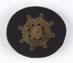 Forage cap, pillbox, undress, officer, worn by the 3rd (Prince of Wales's) Dragoon Guards or 5th (Princess Charlotte of Wales's) Dragoon Guards, 1875 (c)