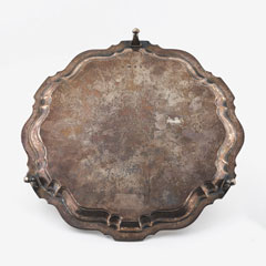 Silver presentation salver, Captain Harold Verschoyle, Royal West African Frontier Force, 1935 (c)