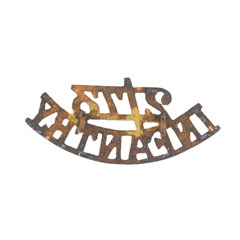 Shoulder title, 2nd Battalion 73rd Carnatic Infantry, 1918-1921