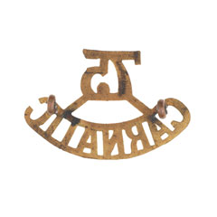 Shoulder title, 75th Carnatic Infantry, 1903-1922Shoulder title, 75th Carnatic Infantry, 1903-1922