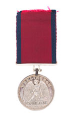 Waterloo Medal awarded to Assistant Commandant Thomas Benton, Field Train Department, 1815