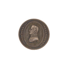 Silver medal commemorating the death of the Duke of Wellington, 1852