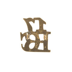 Shoulder title, 17th Regiment of Bengal Cavalry, 1885-1900