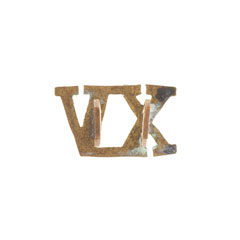 Shoulder title, 15th Lancers, 1922-1947