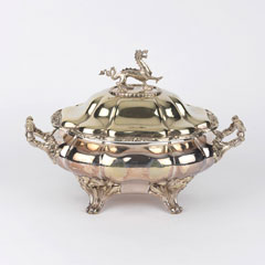 Soup tureen, 14th Madras Native Infantry, 1849